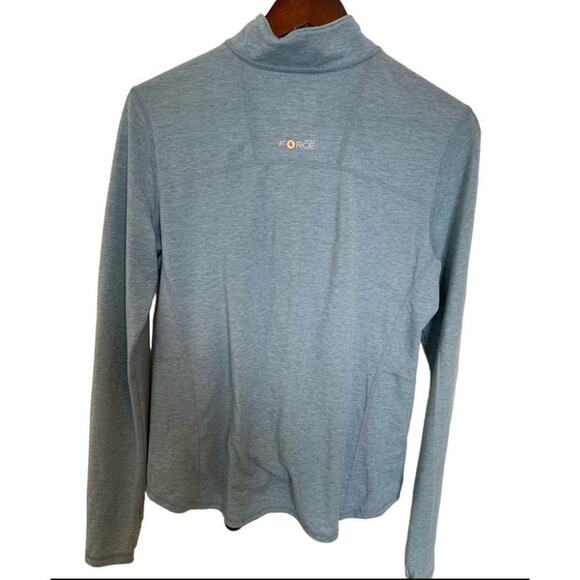 Carhartt Force quarter zip pullover blue size medium 8-10 euc - Picture 3 of 9